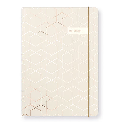 Matilda Myres | A5 Notebook with Rose Gold Foil | Ivory
