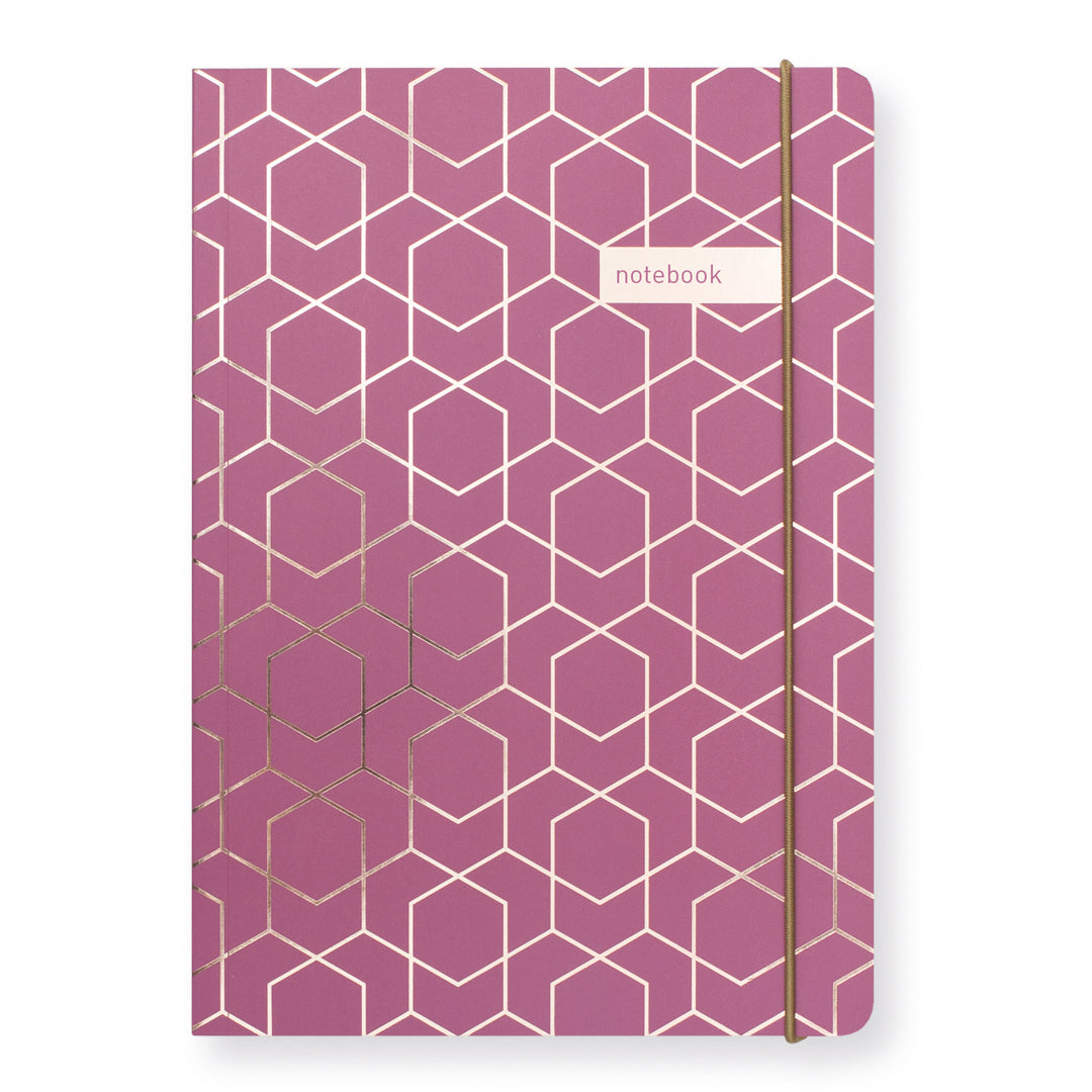 Matilda Myres | A5 Notebook with Rose Gold Foil | Plum