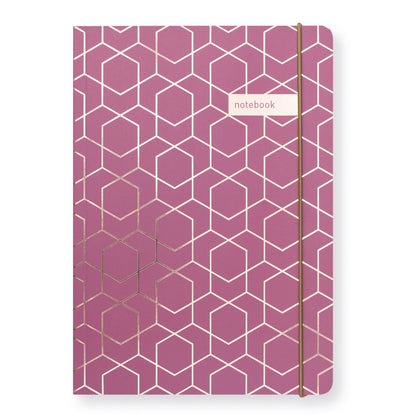 Matilda Myres | A5 Notebook with Rose Gold Foil | Plum