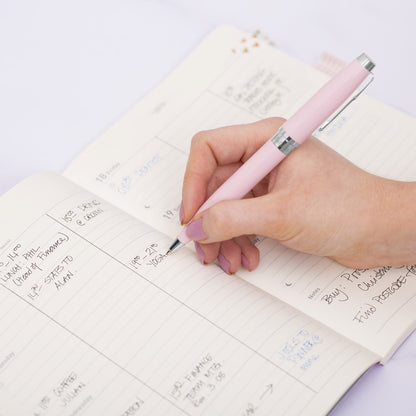 Matilda Myres Rose Gold Notebook & Pen Gift Set - Pink
