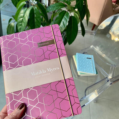 Matilda Myres | A5 Notebook with Rose Gold Foil | Plum