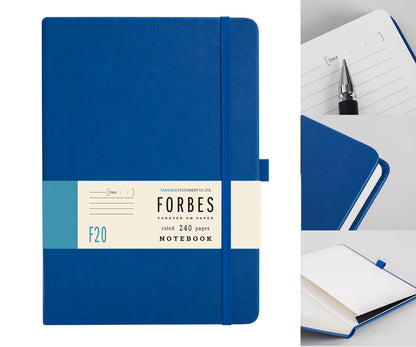 Forbes Classic | A5 Ruled/Lined Notebook | Blue
