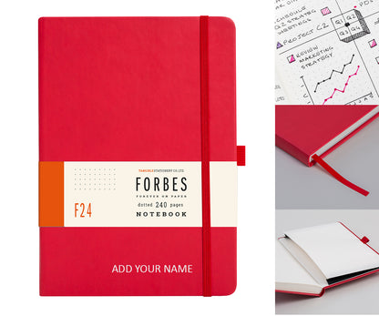 Forbes Classic | A5 Dotted Notebook | Red