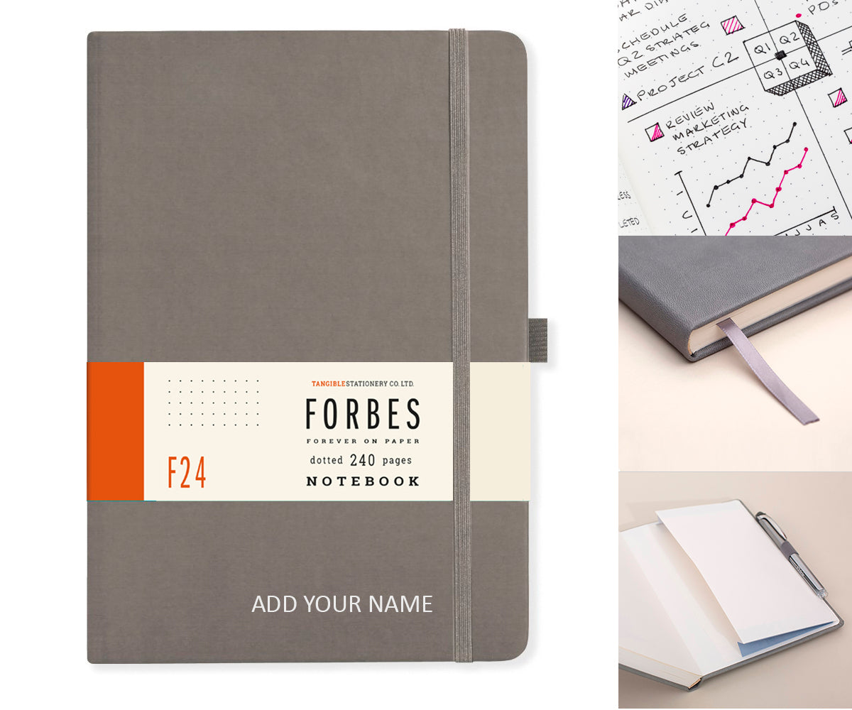 Forbes Classic | A5 Dotted Notebook | Grey