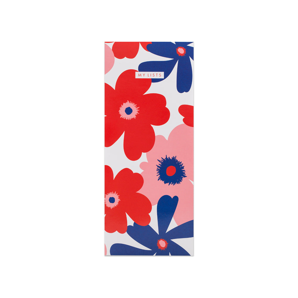 Matilda Myres Floral Notebook & Shopping List Pad Gift Set - Red